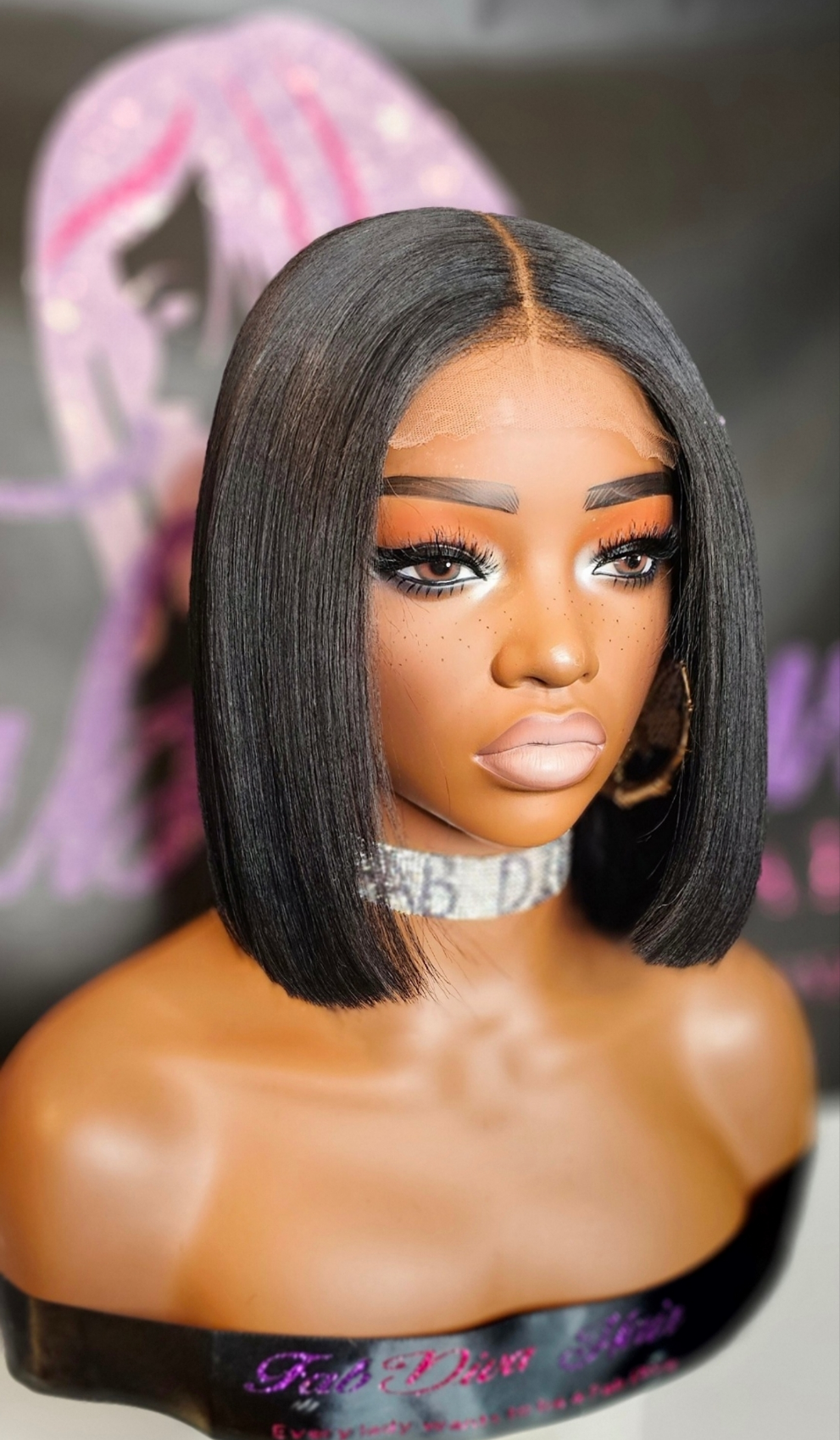 Straight Bob closure Wig
