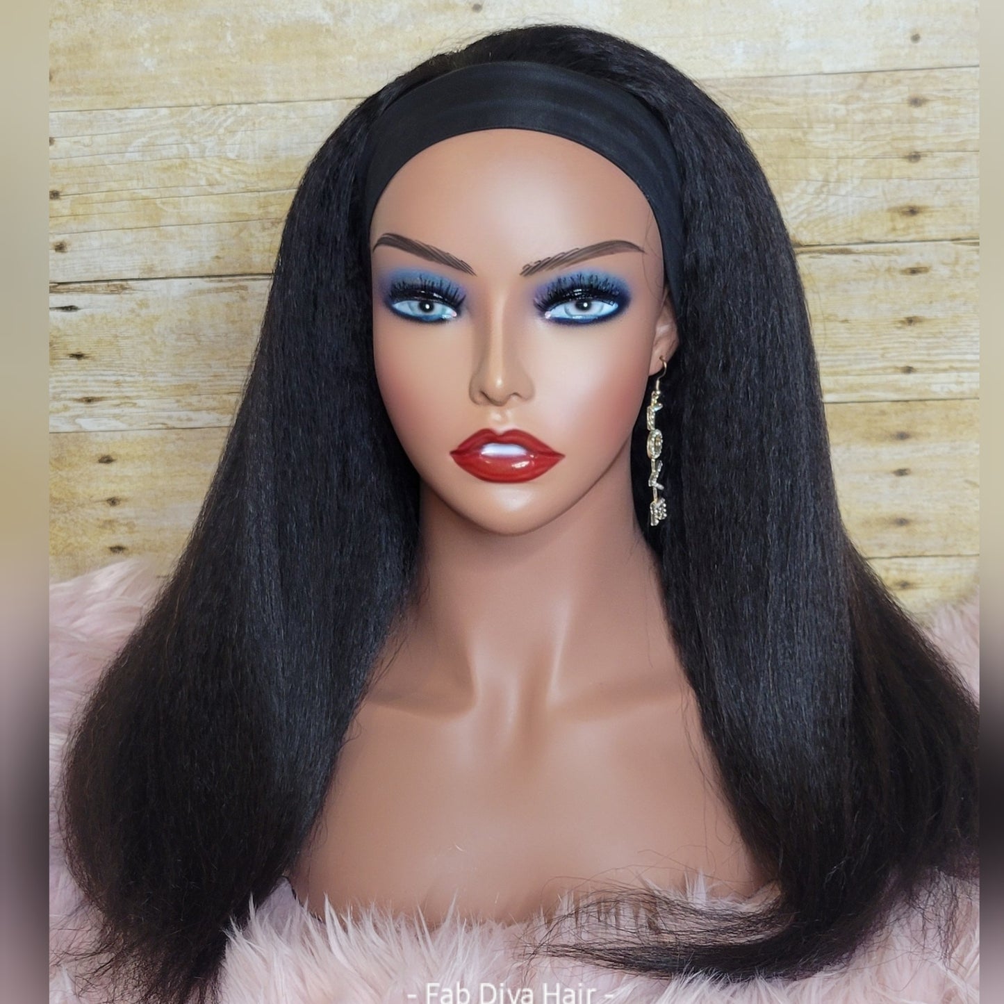 Kinky Straight Headband wig