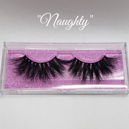Naughty 3D Mink Lashes 25mm